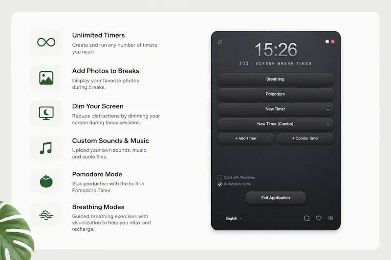 303 Screen Break Timer screenshot 1