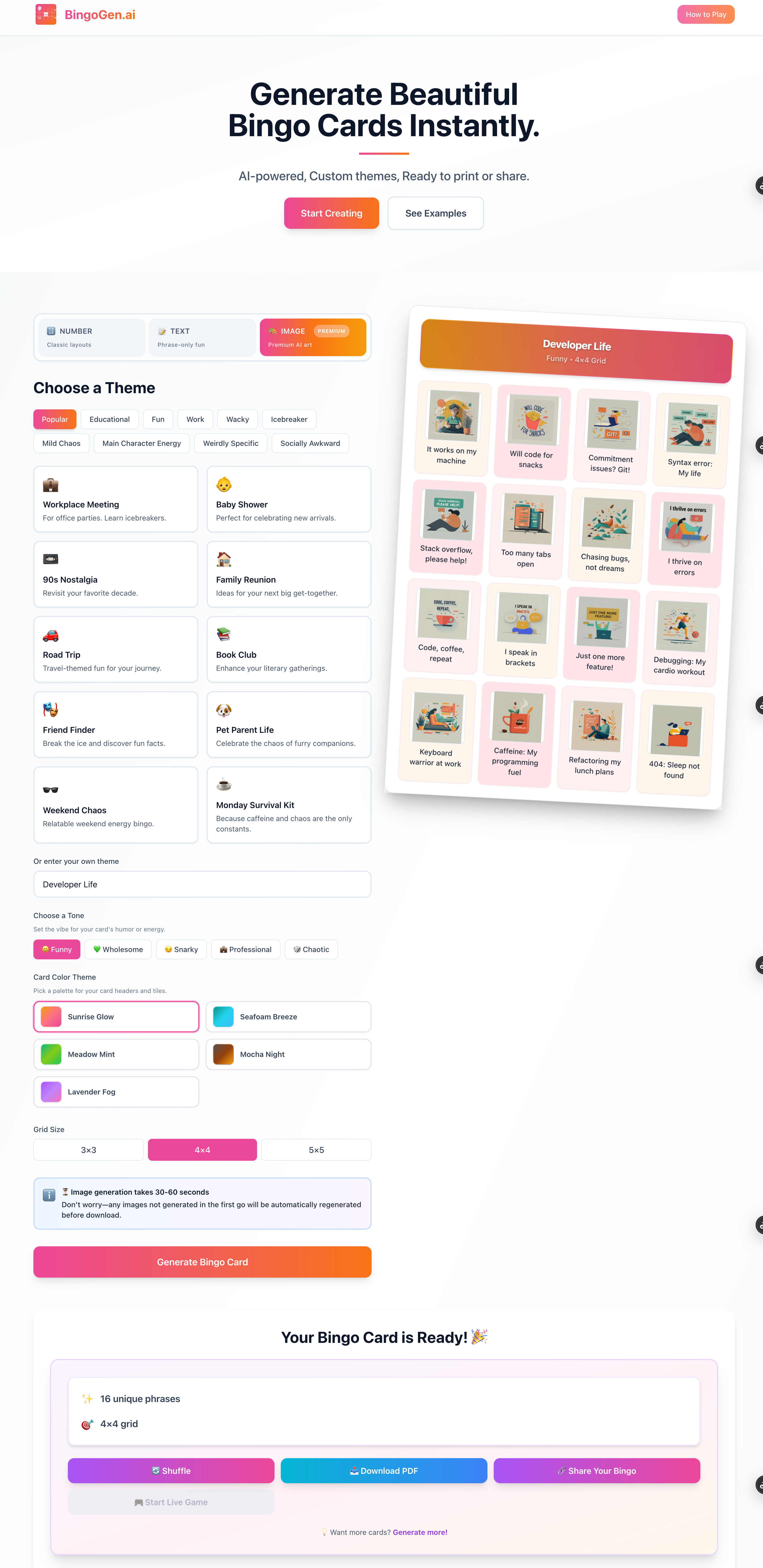 BingoGen.ai gallery image