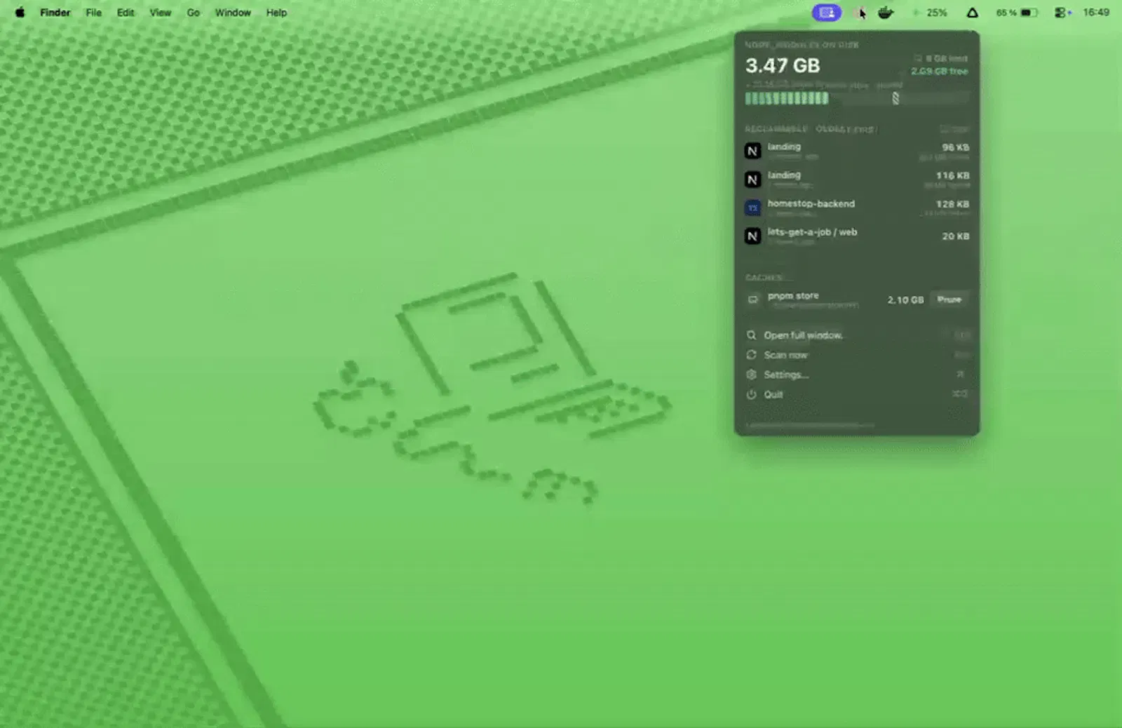 TidyDisk screenshot 1 (video preview)