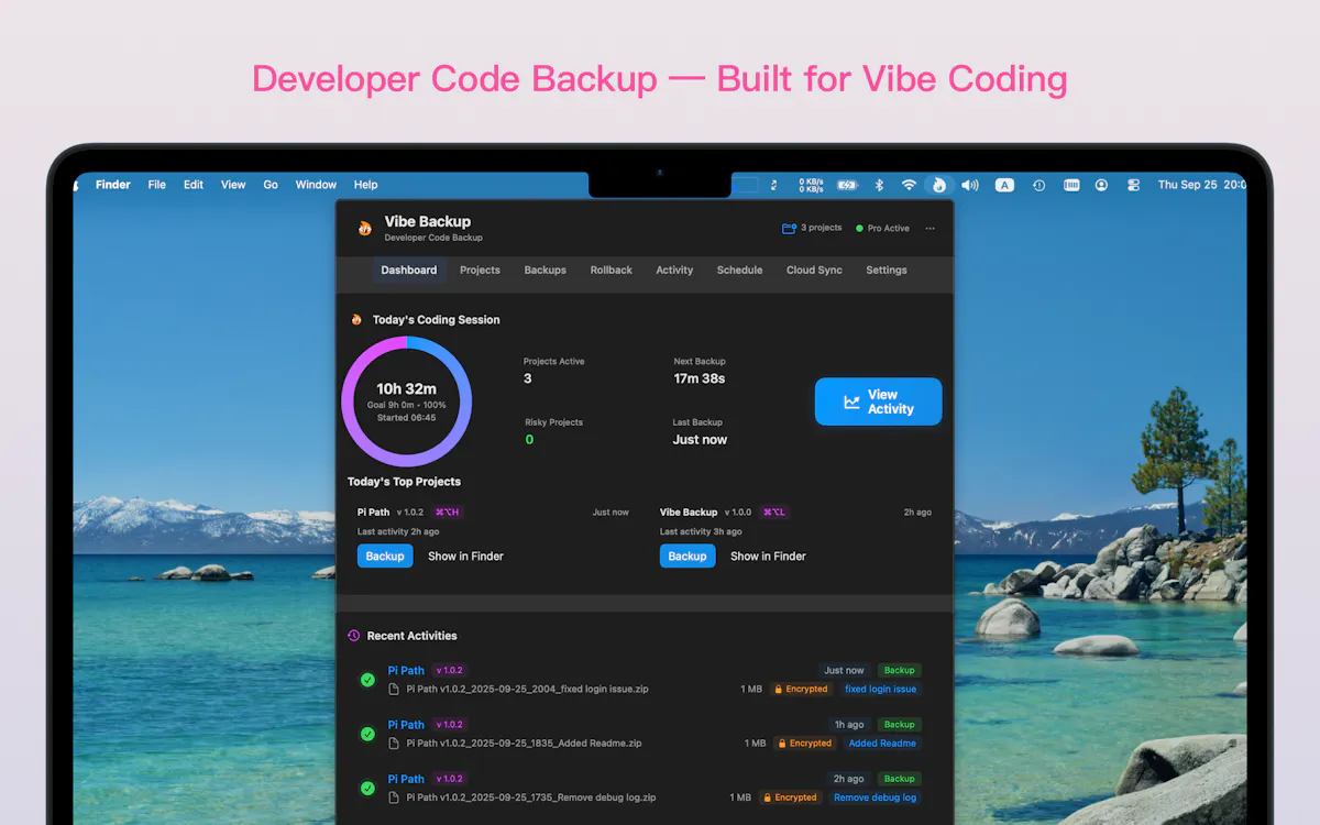 Vibe Backup