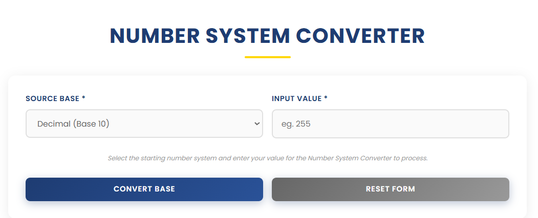 Number System Converter | Ease Tools gallery image