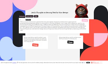 Dummy text generator gallery image