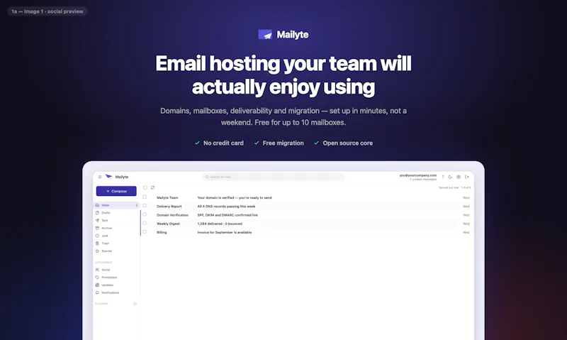 Mailyte screenshot 1