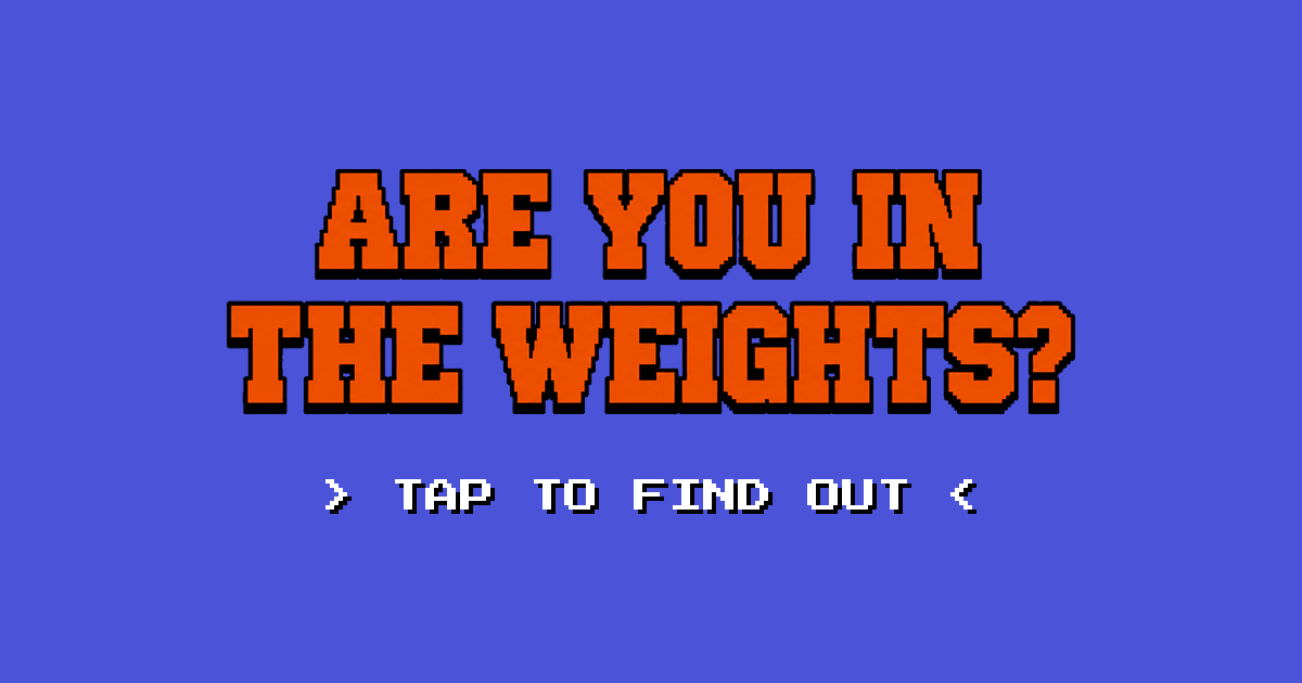 Are you in the Weights? gallery image
