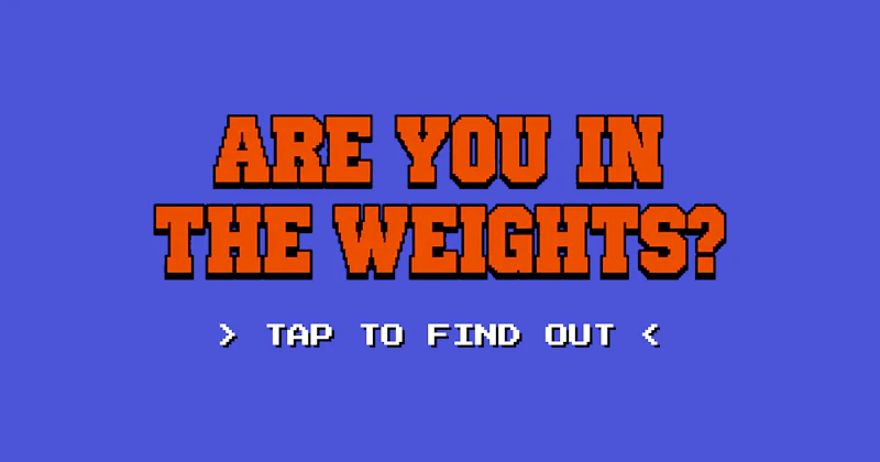 Are you in the Weights? screenshot 2