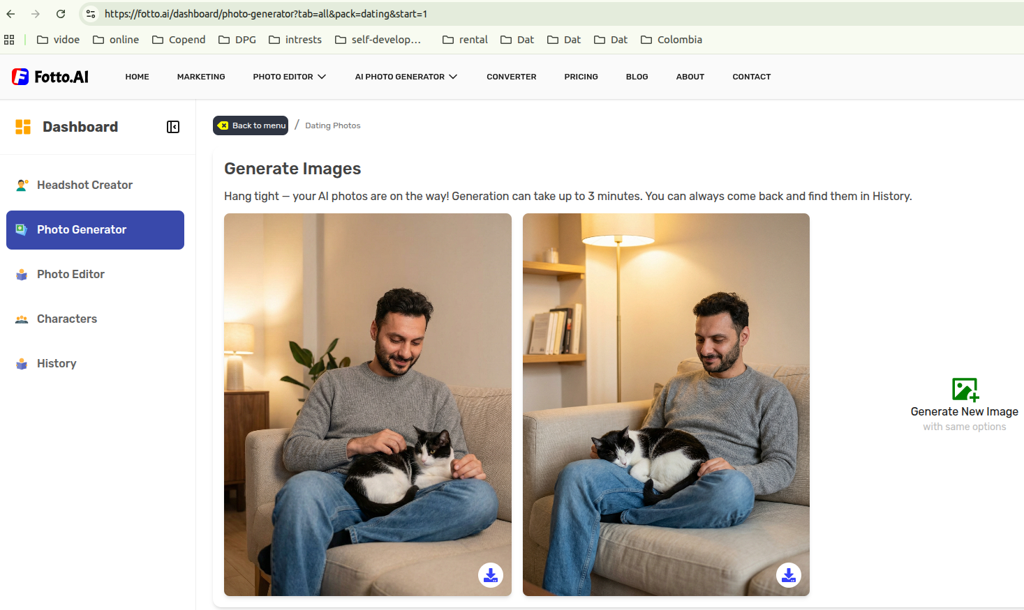 Fotto AI - Screenshot 2 showing product features and functionality