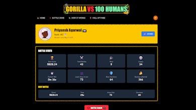 Gorilla vs 100Humans gallery image