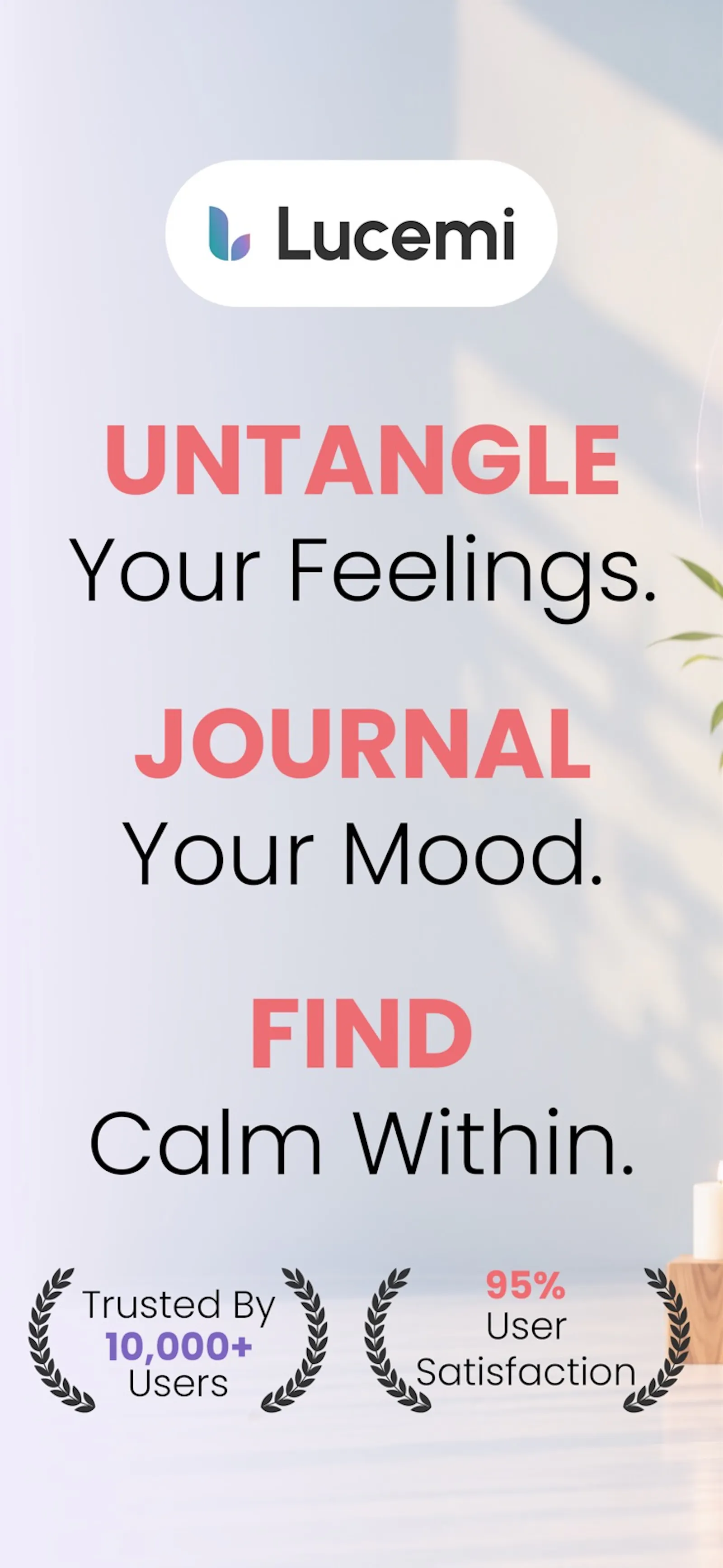 Lucemi: Mood Tracker & Diary screenshot 1