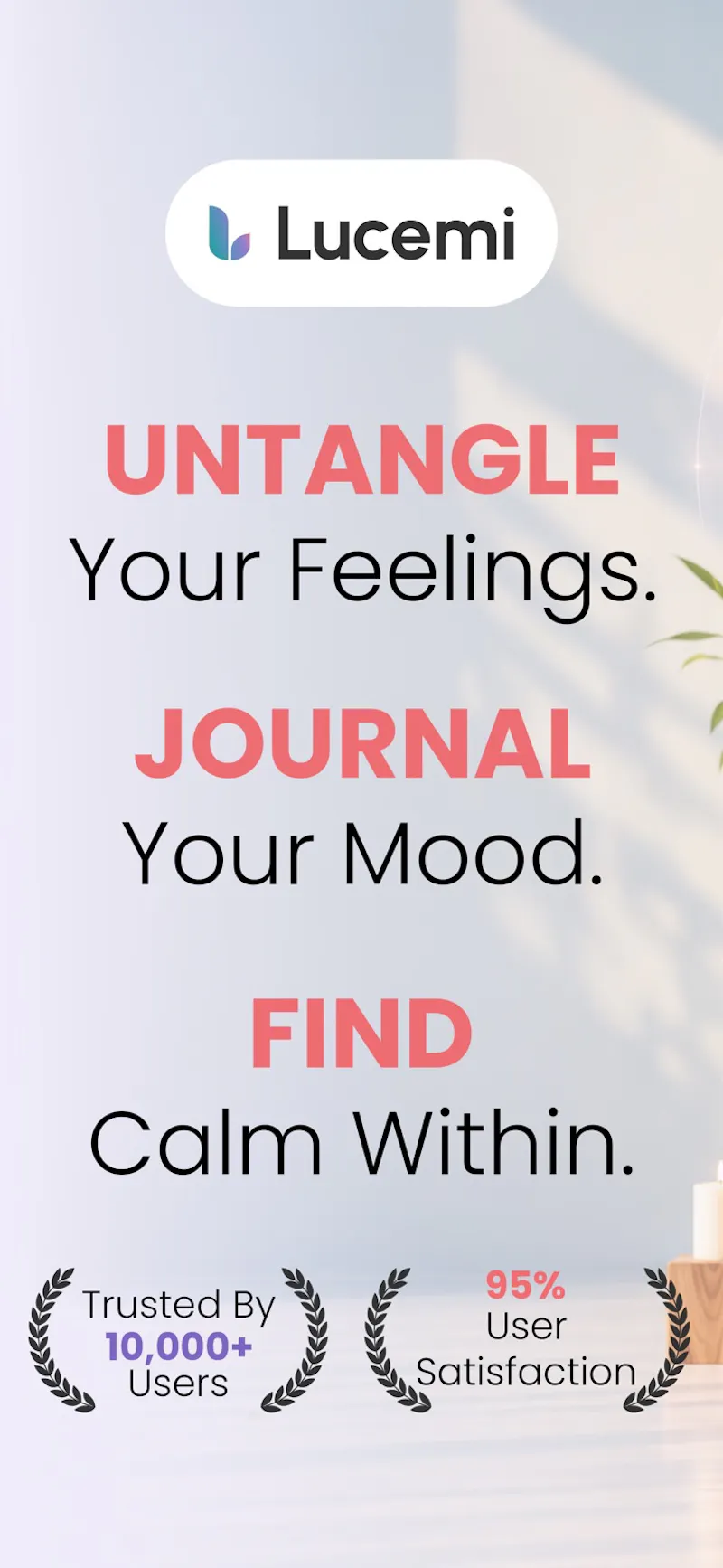 Lucemi: Mood Tracker & Diary screenshot 1