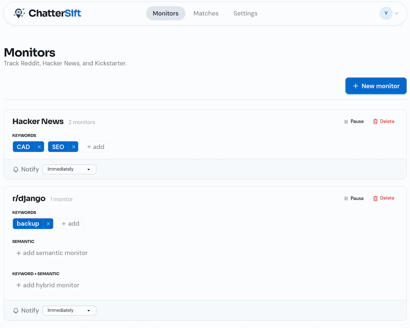ChatterSift screenshot 2