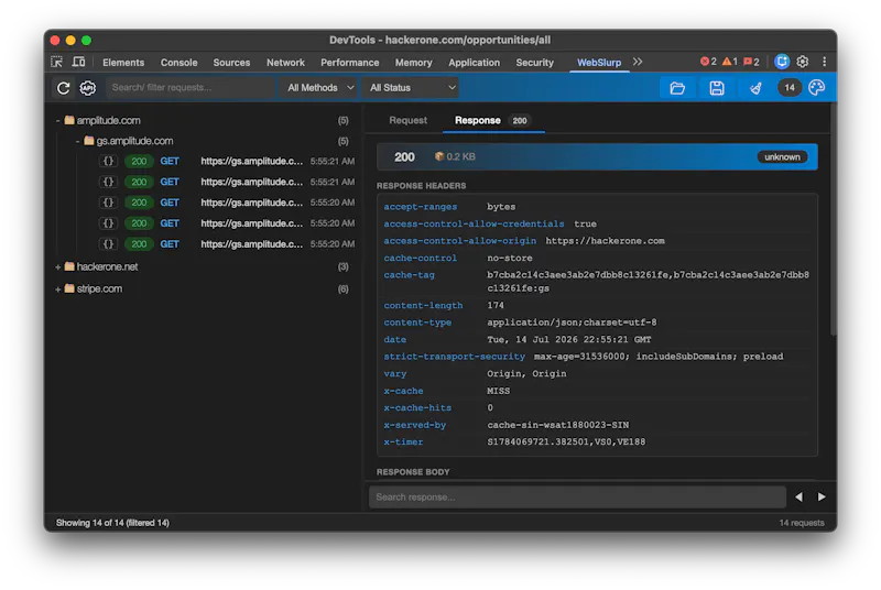 WebSlurp screenshot 1