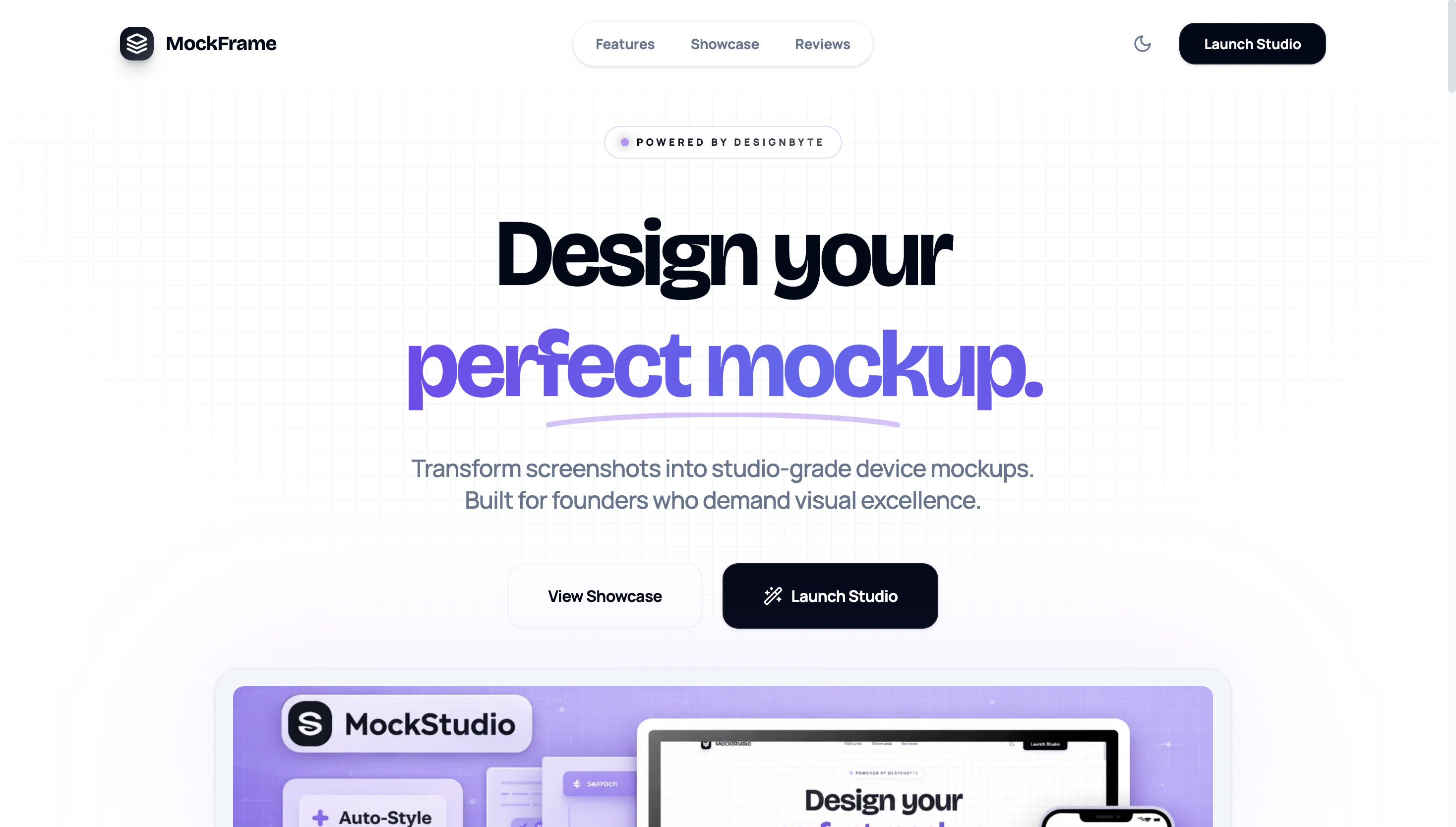 MockFrame - Screenshot 2 showing product features and functionality