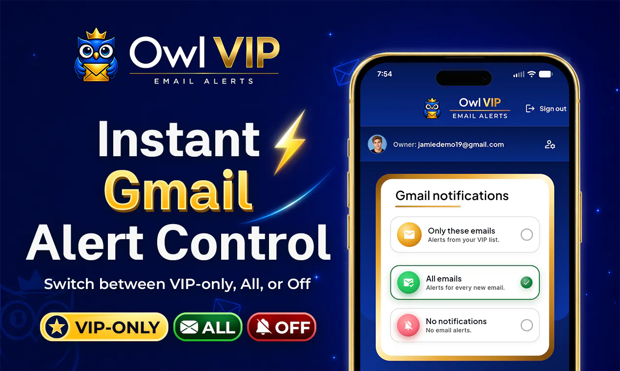 Owl VIP Email Alerts gallery image