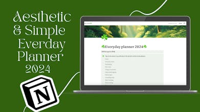 Aesthetic & Simple Everyday Planner 2024 gallery image