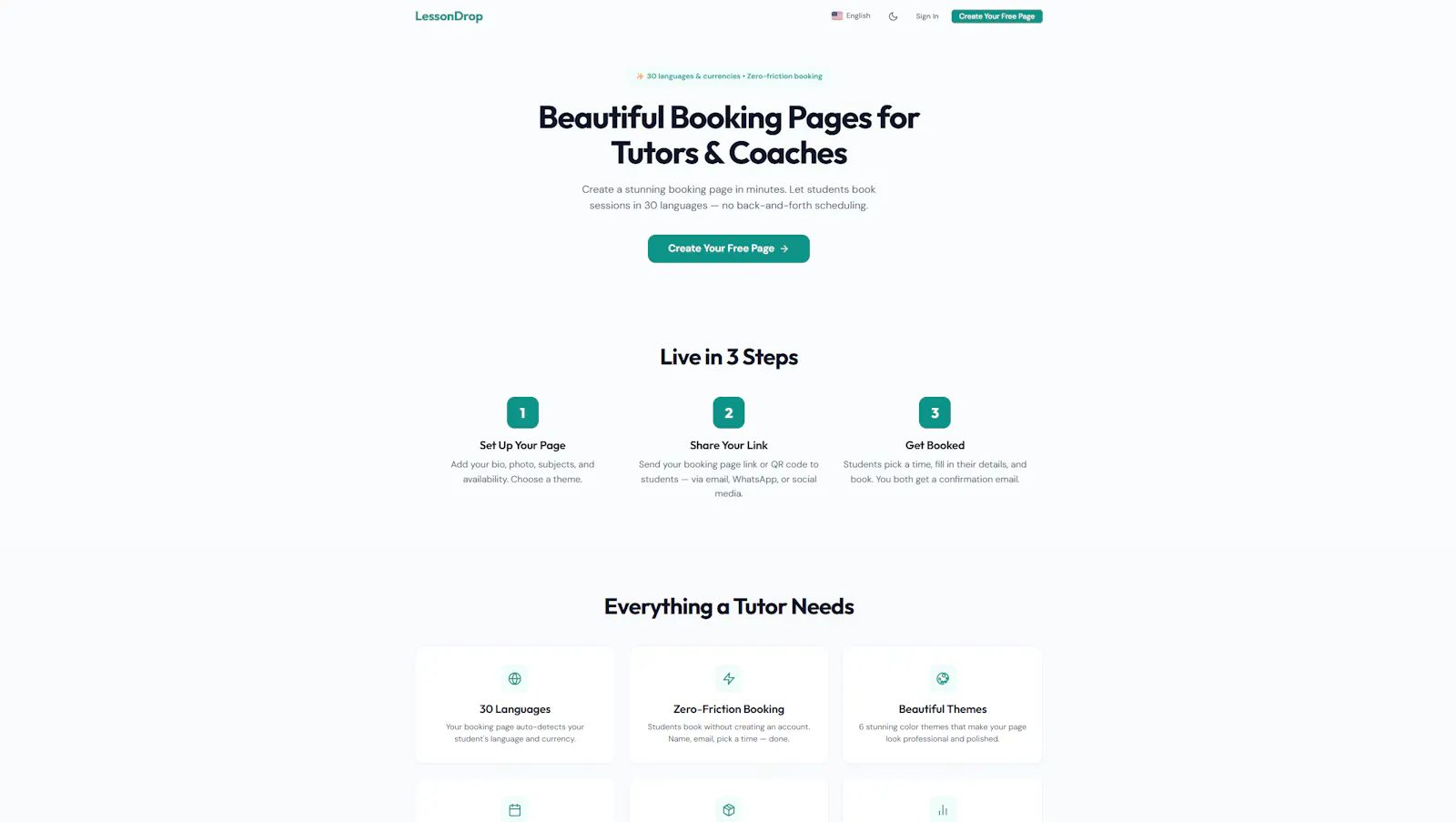 LessonDrop screenshot 2