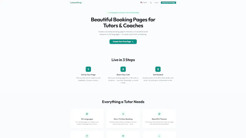 LessonDrop screenshot 2