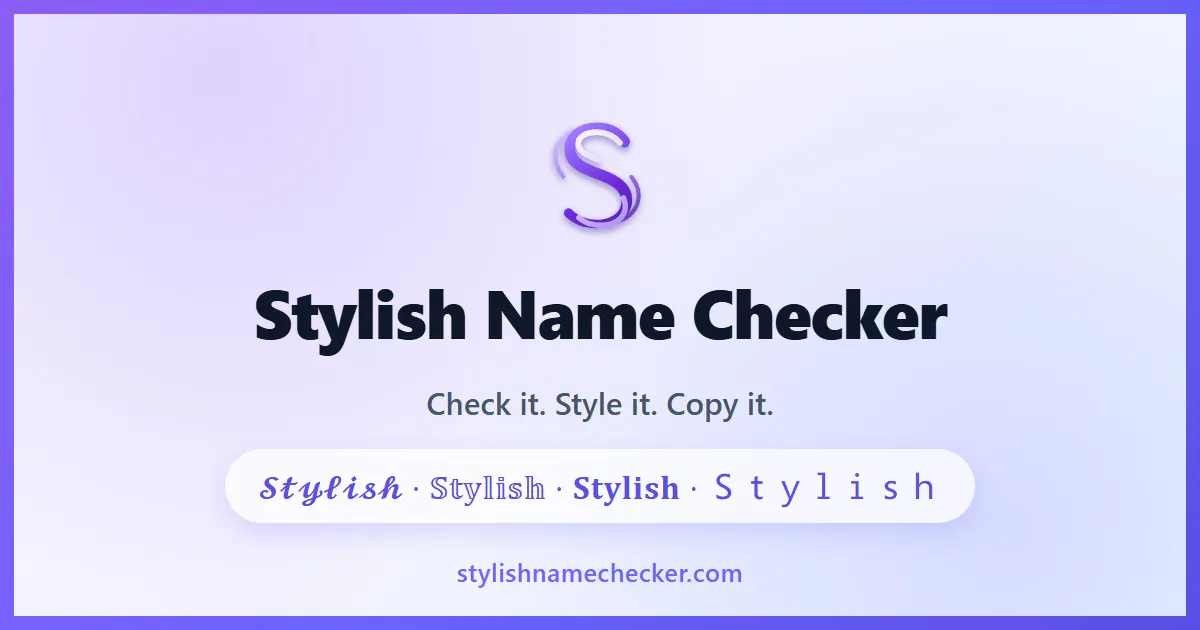 Stylish Name Checker gallery image