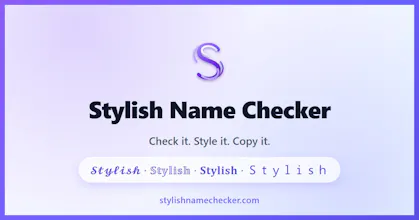 Stylish Name Checker gallery image