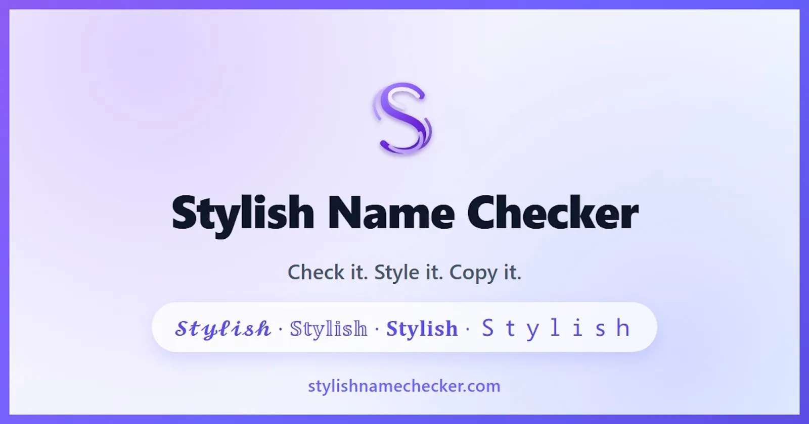 Stylish Name Checker screenshot 1