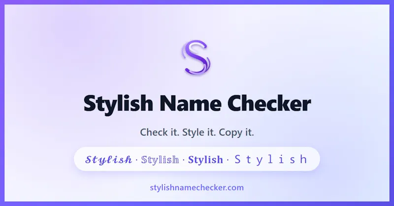 Stylish Name Checker screenshot 1