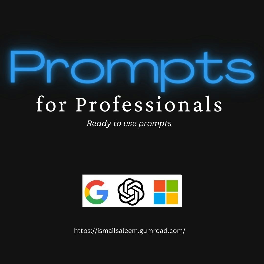 Prompts for Professionals - Free E-book