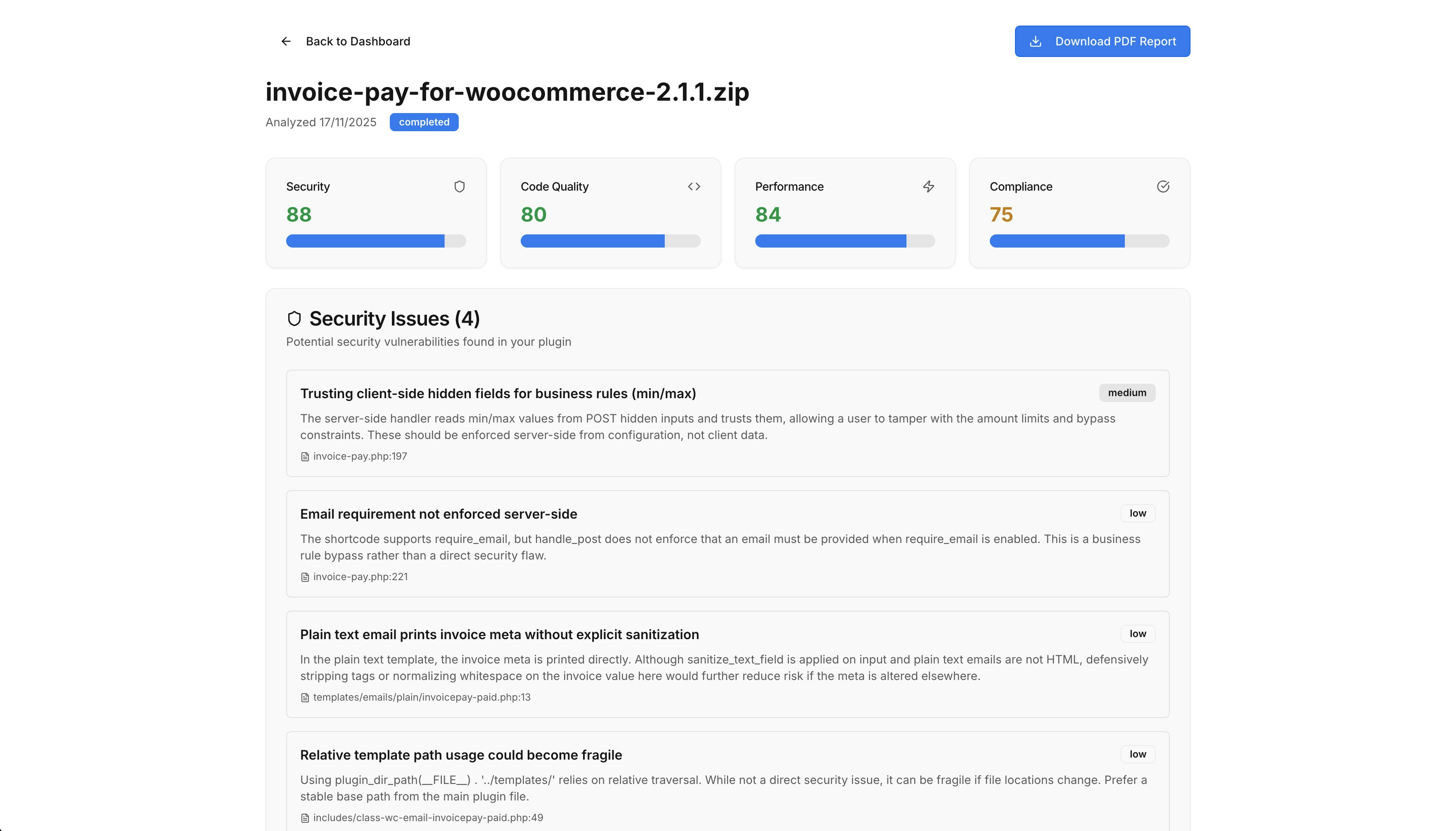 PluginLyzer - Screenshot 4 preview