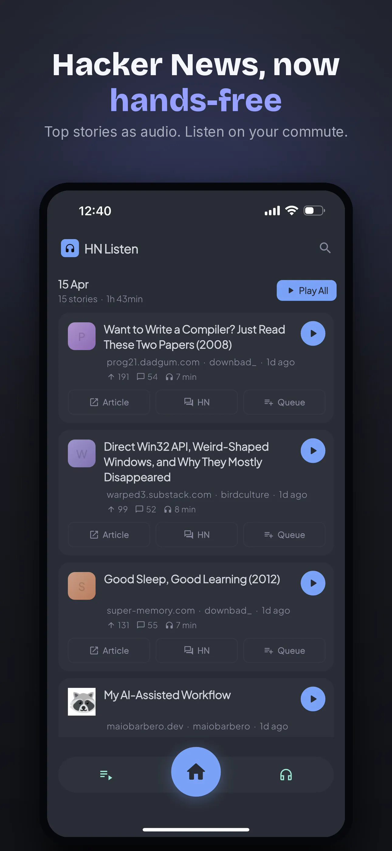 HN Listen gallery image