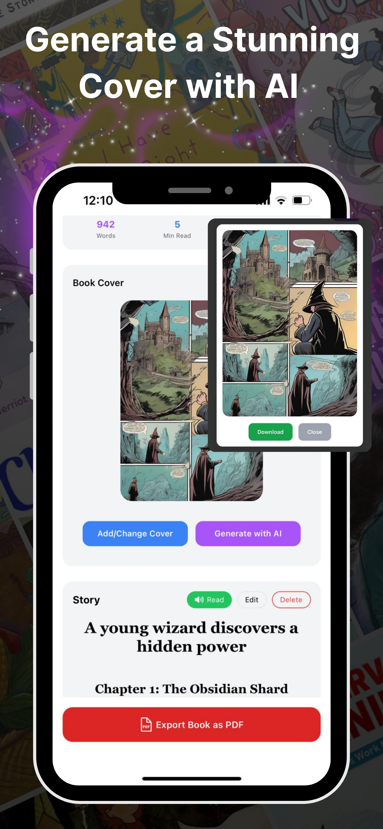 AI Storyteller: Book Creator - Turn your ideas into full books with AI ๋ฏธ๋์ด 3