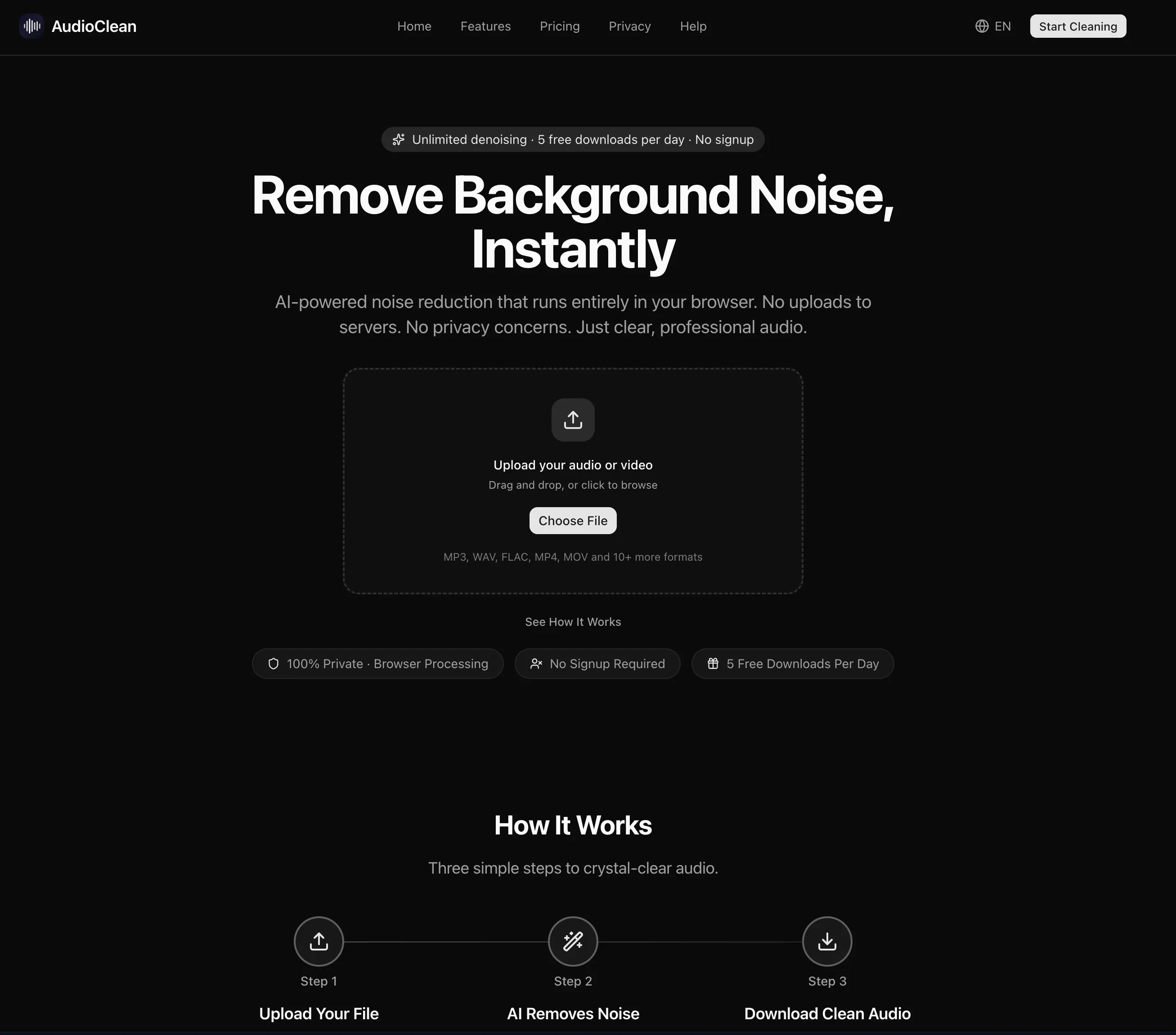 Banner del producto AudioClean