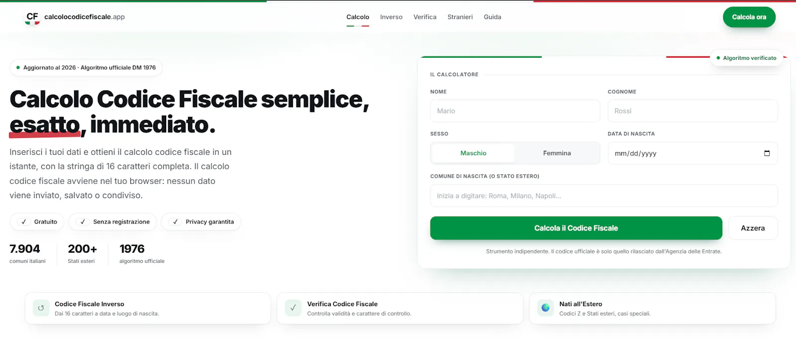 Calcolo Codice Fiscale screenshot 5