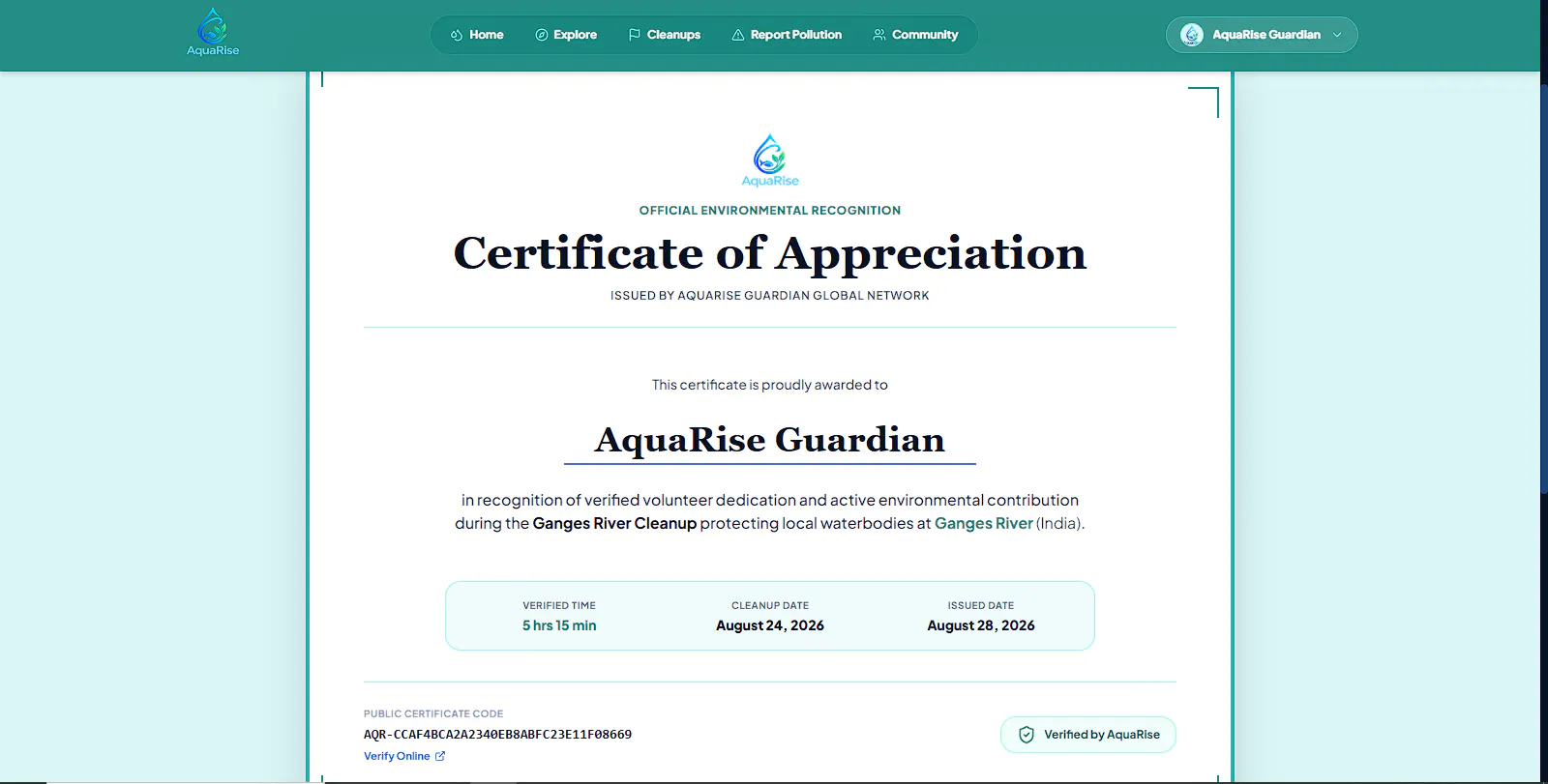 AquaRise App gallery image