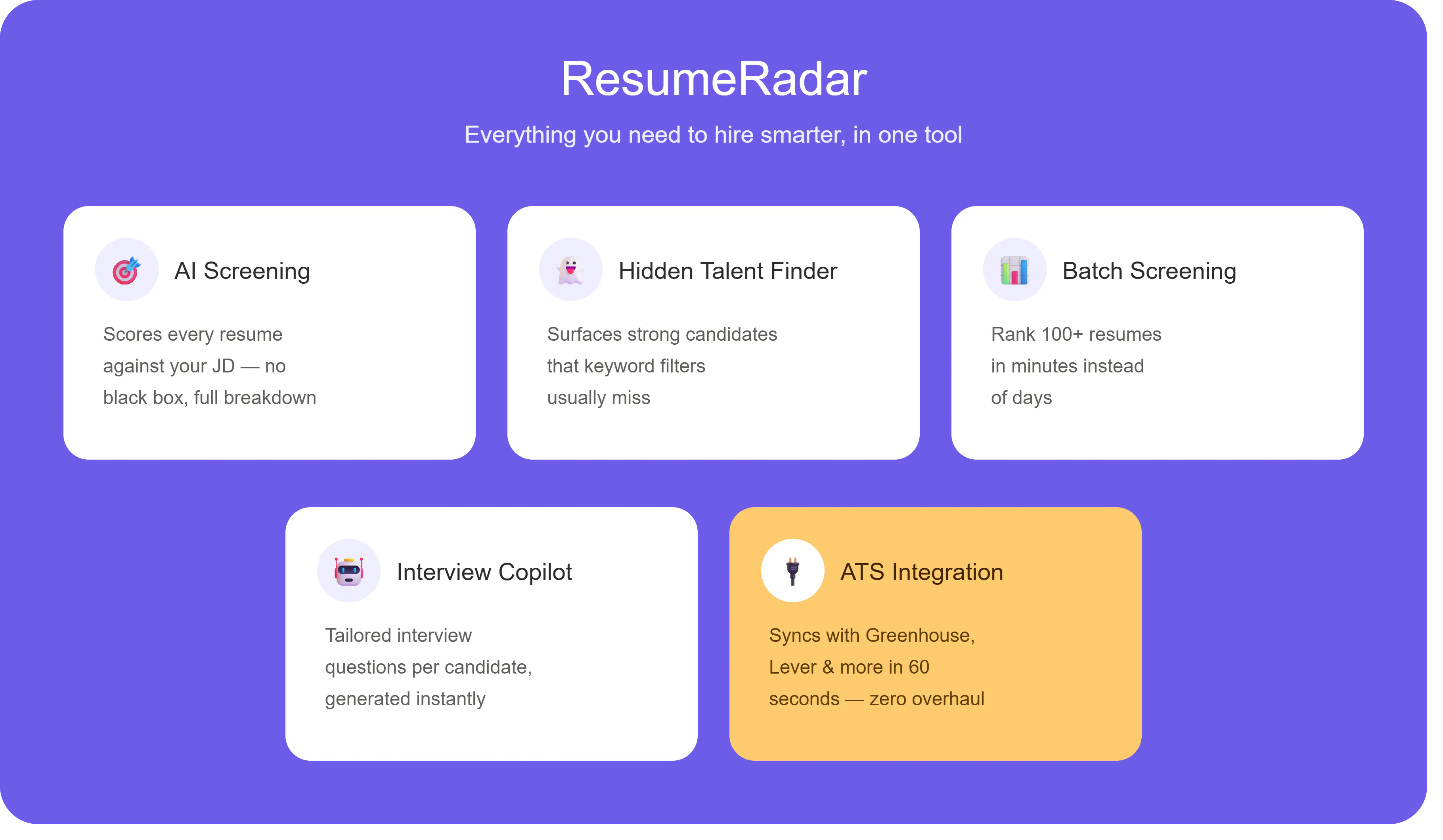ResumeRadar  — Your AI Hiring Bestie gallery image