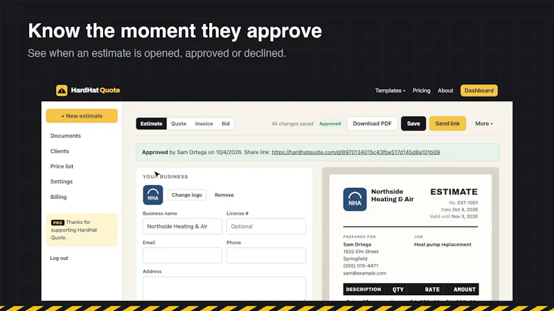 HardHat Quote screenshot 5