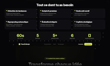 TrendToScript Ton copilote IA de contenu gallery image