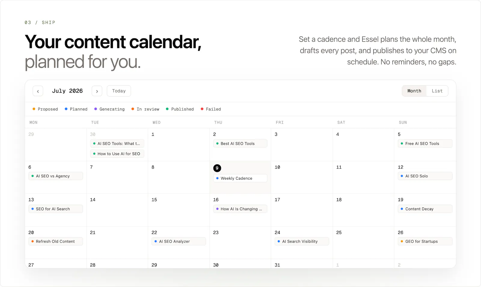 Essel screenshot 4