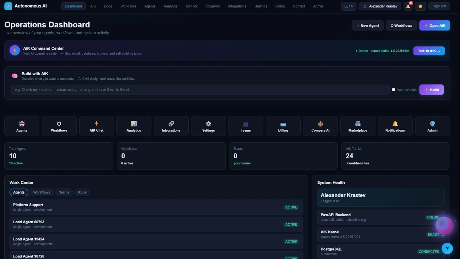 AI Agentic Automation Platform - AIK  screenshot 2