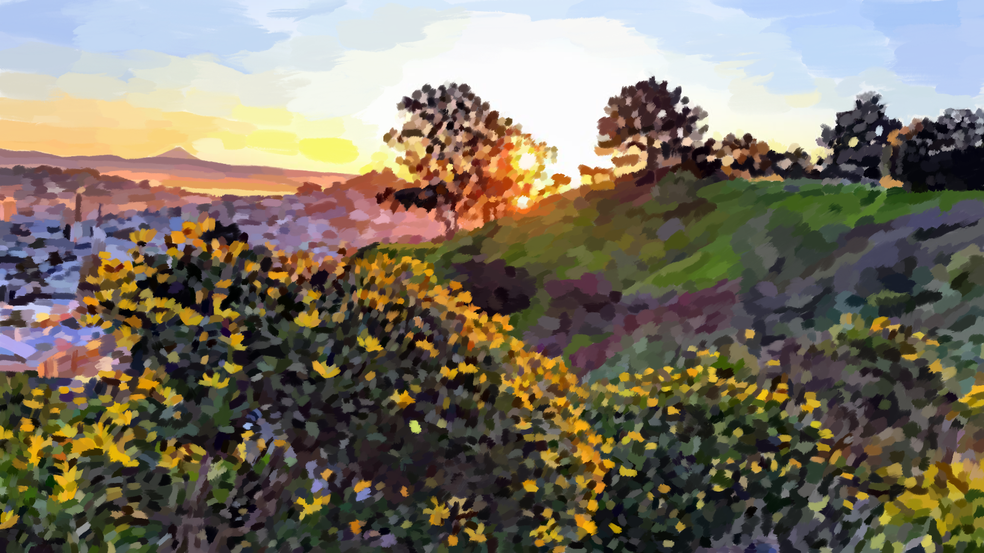 Hand Painted Zoom Backgrounds for Biden gallery image