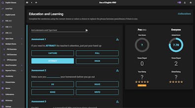 Use of English PRO Web-App gallery image