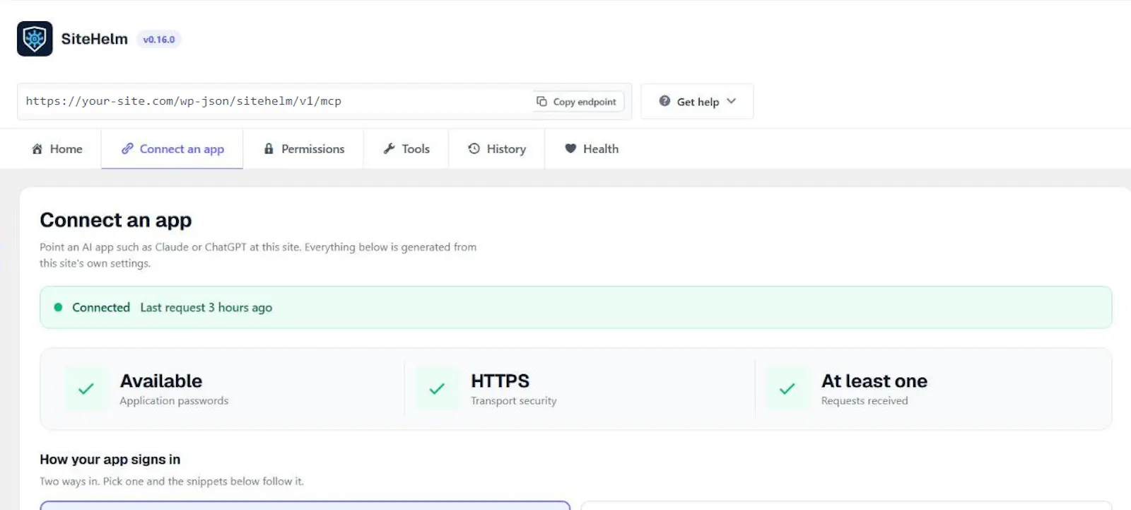 SiteHelm screenshot 4