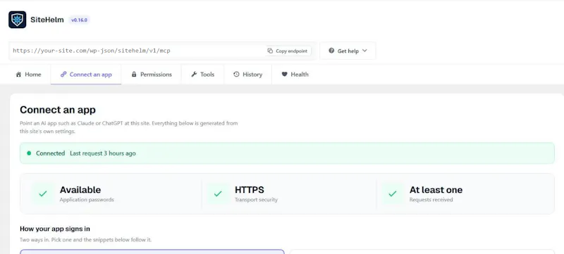 SiteHelm screenshot 4