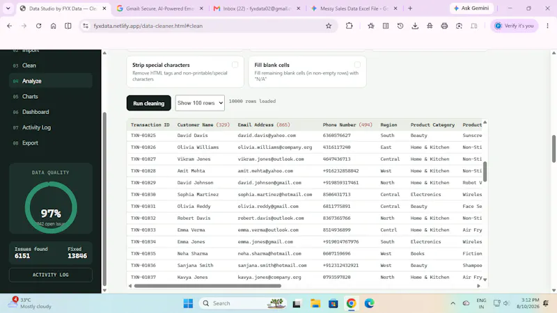 FyxData  screenshot 4