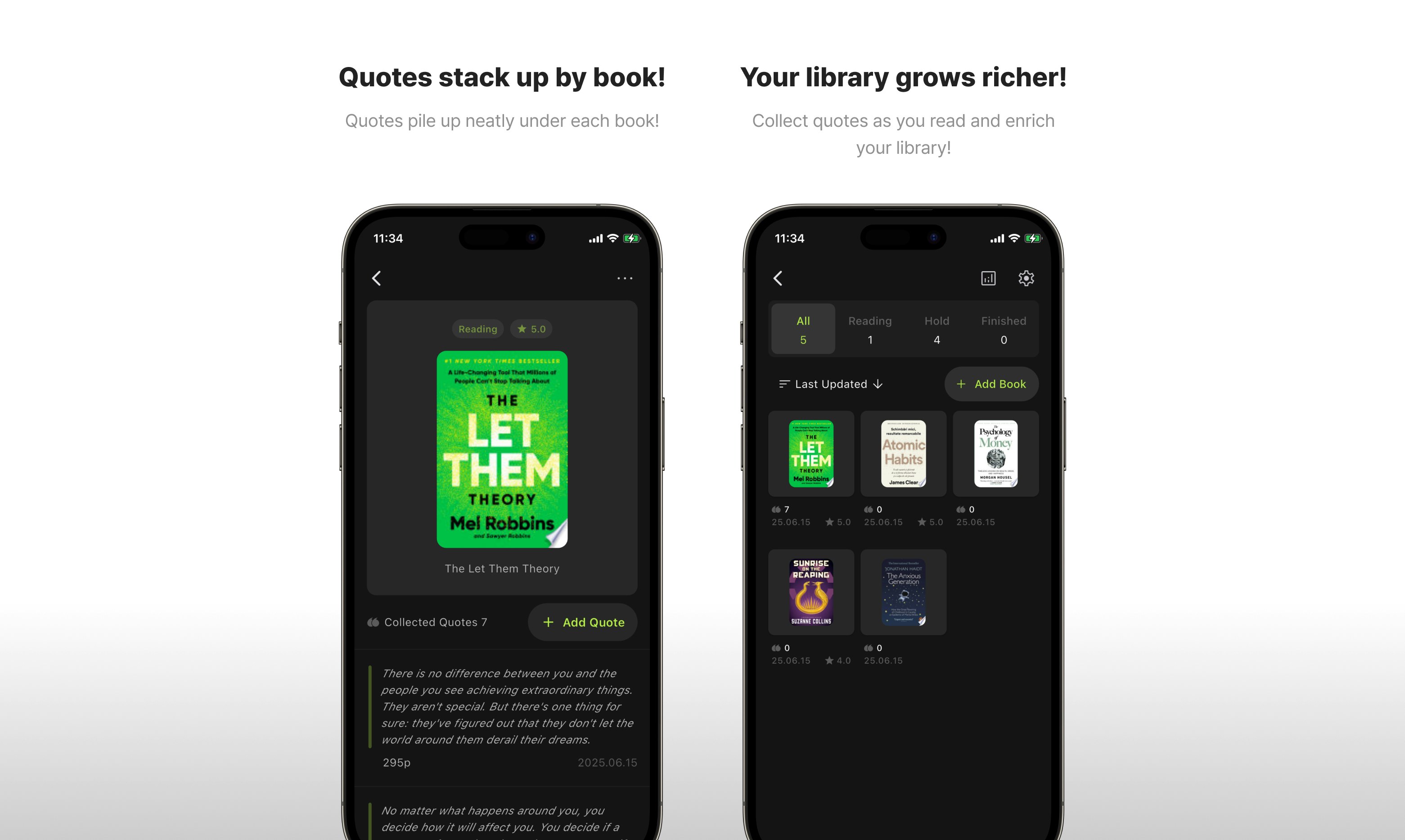 Quollect - Reading Log - Collect, only words remain media 5
