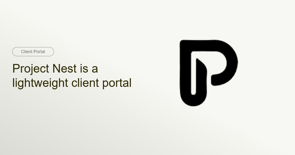 Project Nest - Main product screenshot demonstrating key features and user interface