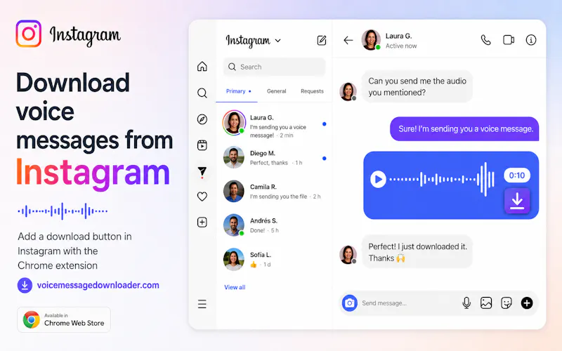 VoiceMessageDownloader.com screenshot 1