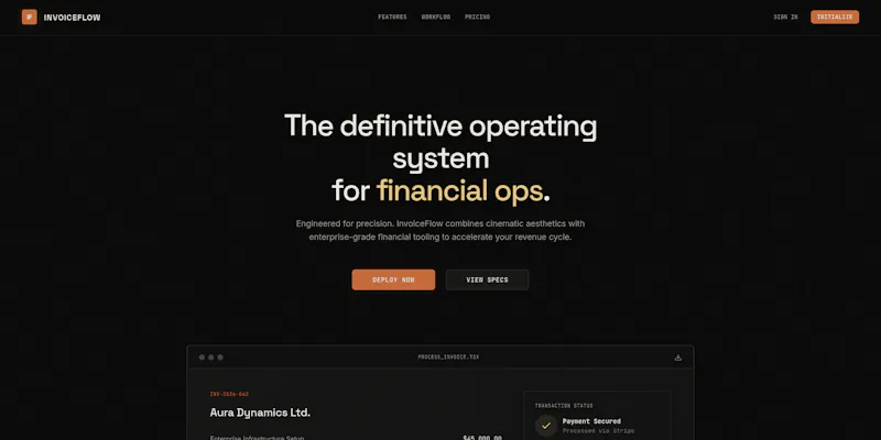 invoice flow screenshot 1