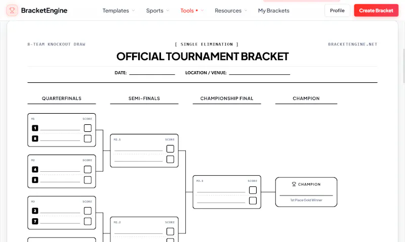 BracketEngine screenshot 2