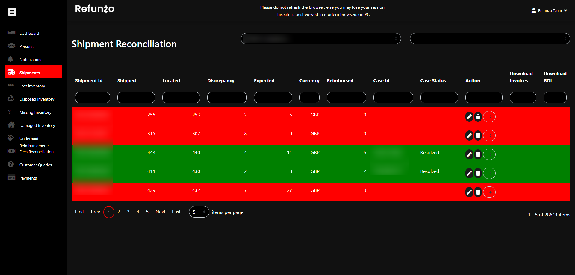 FBA Reimbursements Tool gallery image