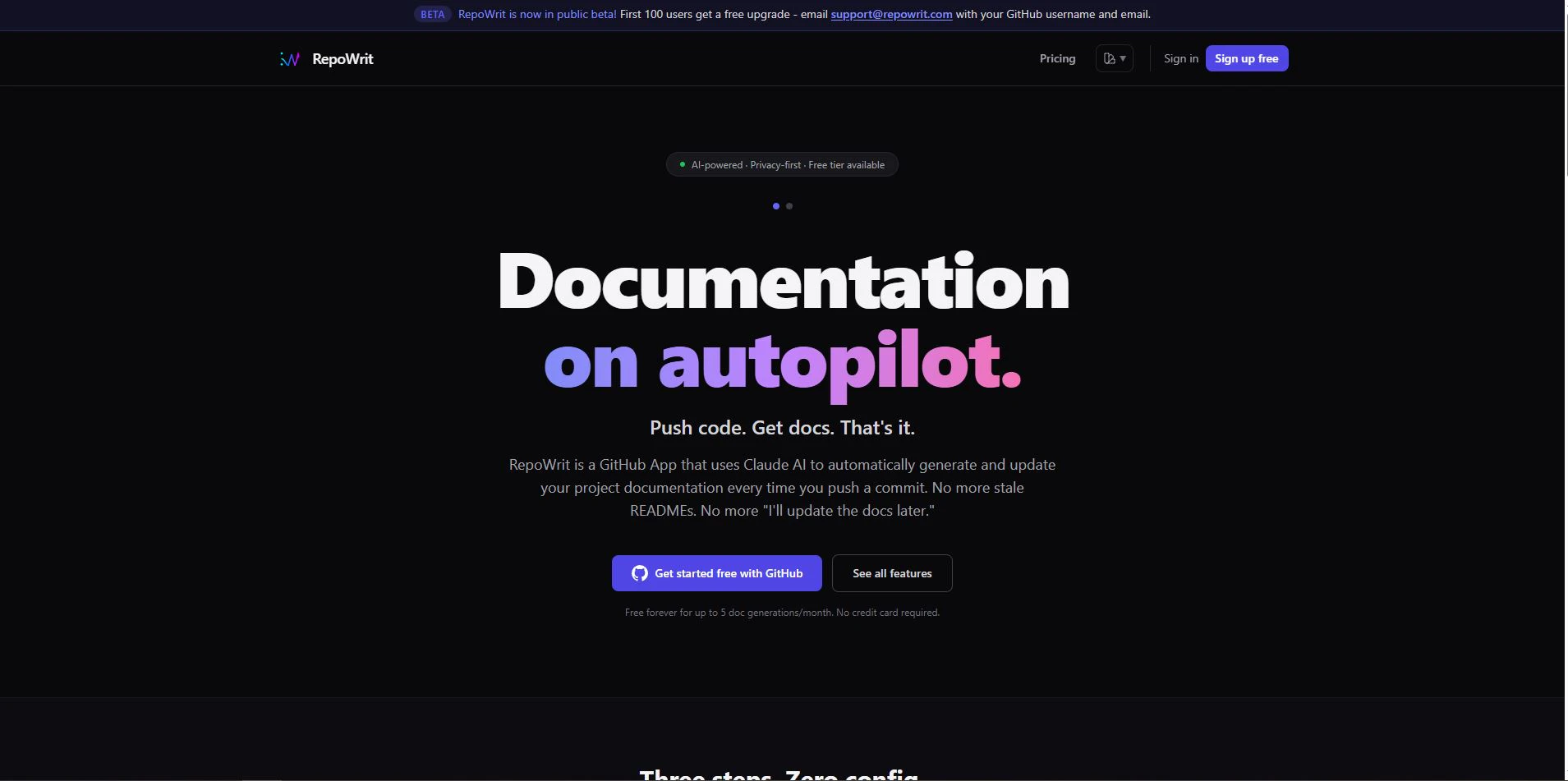 RepoWrit screenshot 2 RepoWrit screenshot 2