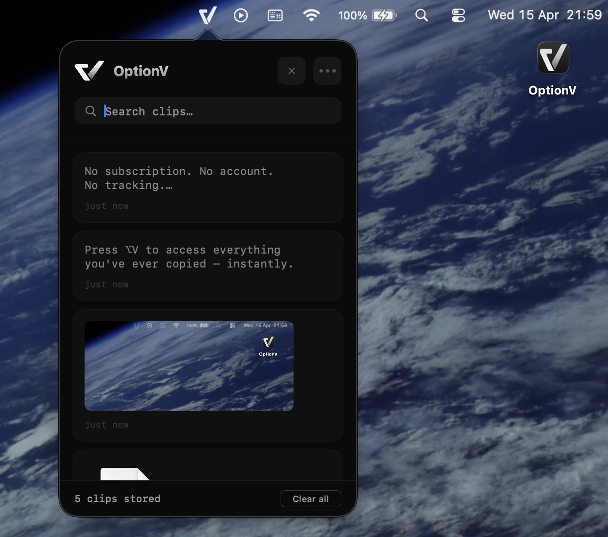OptionV screenshot 3