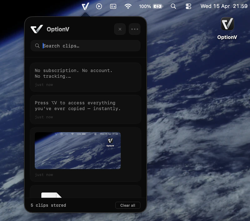 OptionV screenshot 4
